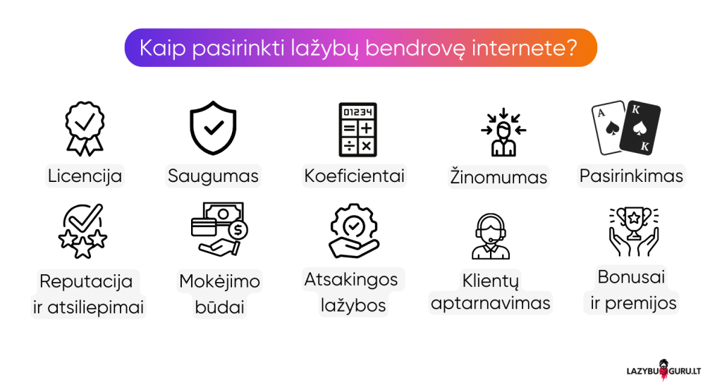 Kaip išsirinkti lažybų bendrovę internete?